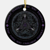 Celtic Wiccan Witch Pagan Witchy Witchcraft Xmas Keramisch Ornament (Voorkant)