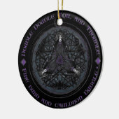 Celtic Wiccan Witch Pagan Witchy Witchcraft Xmas Keramisch Ornament (Links)