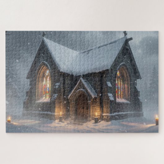 Celtic Winter Chapel Jigsaw Puzzle Legpuzzel (Horizontaal)