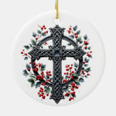 Celtic Winter Cross Christmas Ornament (Achterkant)