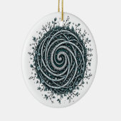 Celtic Winter Spiral Christmas Ornament (Rechts)