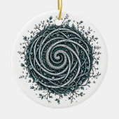 Celtic Winter Spiral Christmas Ornament (Voorkant)