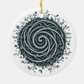 Celtic Winter Spiral Christmas Ornament (Achterkant)