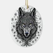 Celtic Winter Wolf Christmas Ornament (Rechts)