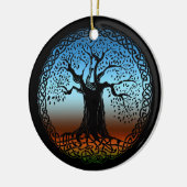 Celtic Wisdom Tree (Earth Version) Keramisch Ornament (Links)