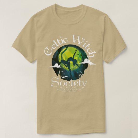 Celtic Witch Society-citaat sinds 300 ad 413 T-shirt (Design voorkant)