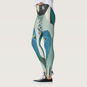 Celtic Wolf Eyes Leggings met Volle Maan & Sterren (Links)