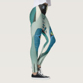 Celtic Wolf Eyes Leggings met Volle Maan & Sterren (Rechts)