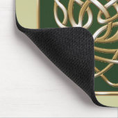 Celtic Wolf - Groene achtergrond Muismat (Hoek)