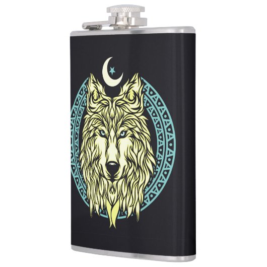Celtic Wolf Heupfles (Links)
