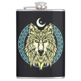 Celtic Wolf Heupfles