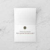 Celtic Wolf Knotwork Triad Bedankkaart (Binnen)