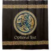 Celtic Wolf Knotwork Triad Douchegordijn (Voorkant)