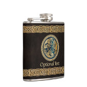 Celtic Wolf Knotwork Triad Heupfles (Rechts)