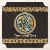 Celtic Wolf Knotwork Triad Kartonnen Onderzetters (Voorkant)