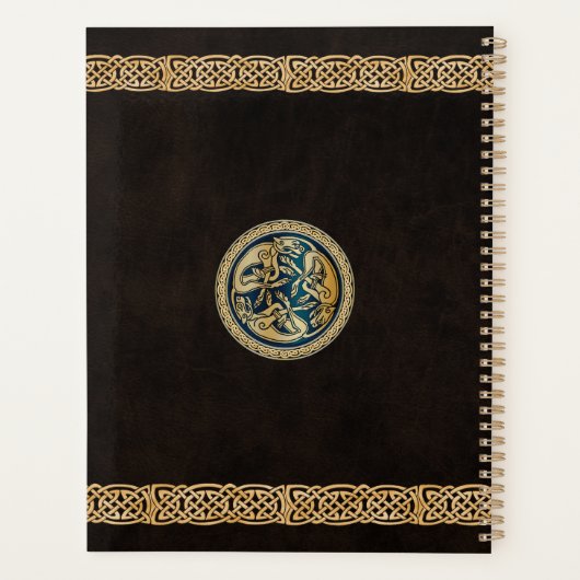 Celtic Wolf Knotwork Triad Planner (Achterkant)
