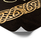 Celtic Wolf Knotwork Triad Poster (Hoek)