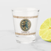 Celtic Wolf Knotwork Triad Shot Glas (Voorkant)