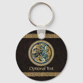 Celtic Wolf Knotwork Triad Sleutelhanger (Voorkant)