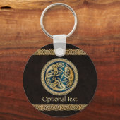 Celtic Wolf Knotwork Triad Sleutelhanger (Voorkant)