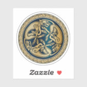 Celtic Wolf Knotwork Triad Sticker (Vel)