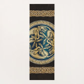 Celtic Wolf Knotwork Triad Yogamat (Achterkant)