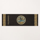 Celtic Wolf Knotwork Triad Yogamat (Voorkant (horizontaal))