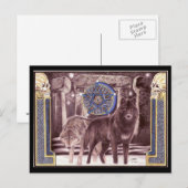 Celtic Wolf Magic Briefkaart (Voorkant / Achterkant)