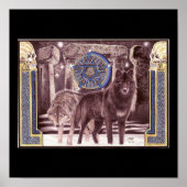 Celtic Wolf Magic Poster (Voorkant)