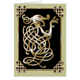 Celtic Wolf - Tan op zwart