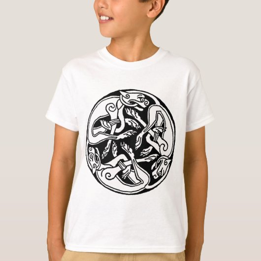 Celtic Wolf Triskelion T-shirt (Voorkant)