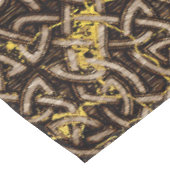 Celtic Wood Pattern met Gold Marble Tafelkleed (Gekanteld)