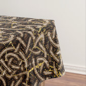 Celtic Wood Pattern met Gold Marble Tafelkleed (Voorbeeld)