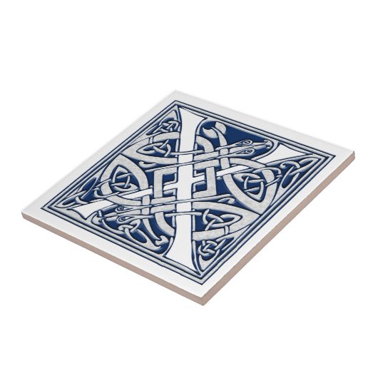 Celtic X monogram Tegeltje (Zijkant)