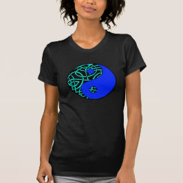 Celtic yin yang teeshirt (Blauwgroen en blauw) T-shirt
