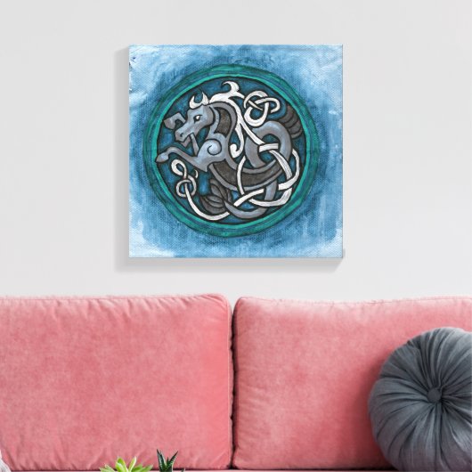 Celtic Zee Horse Canvas Afdruk (Insitu (Woonkamer))