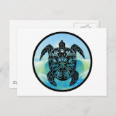 Celtic Zee Turtle Briefkaart (Voorkant / Achterkant)