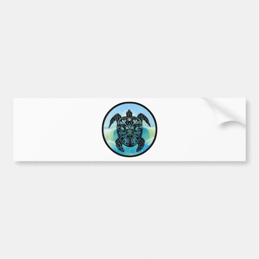 Celtic Zee Turtle Bumpersticker (Voorkant)