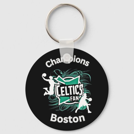 Celtics Basketbal Tri-blend Sleutelhanger (Voorkant)