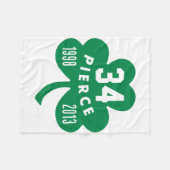 Celtics - Pierce 34 Retired Number Clover (Green) Fleece Deken (Voorkant (Horizontaal))