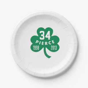 Celtics - Pierce 34 Retired Number Clover (Green) Papieren Bordje