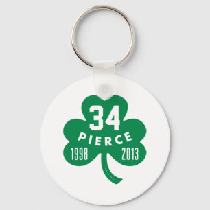 Celtics - Pierce 34 Retired Number Clover (Green) Sleutelhanger