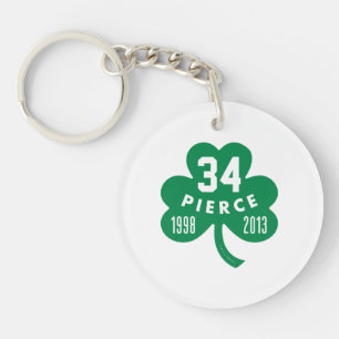 Celtics - Pierce 34 Retired Number Clover (Green) Sleutelhanger