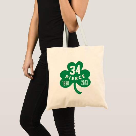 Celtics - Pierce 34 Retired Number Clover (Green) Tote Bag (Voorkant (product))