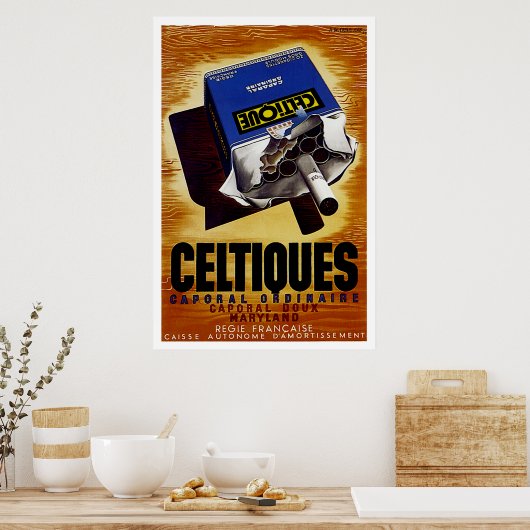 Celtiques Cigareths Poster (Keuken)