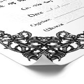 CELTISCH BEHANDELINGSCERTIFICAAT - Wit Poster (Hoek)