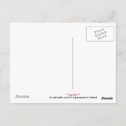 celtisch briefkaart (Achterkant)