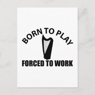 celtisch harpontwerp briefkaart