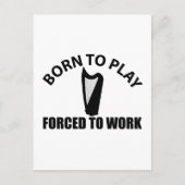 celtisch harpontwerp briefkaart (Voorkant)