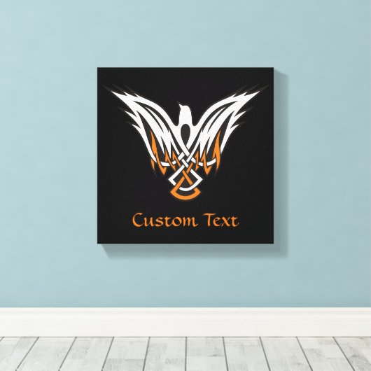 Celtisch Vogel Canvas Print (Insitu (Houten vloer))